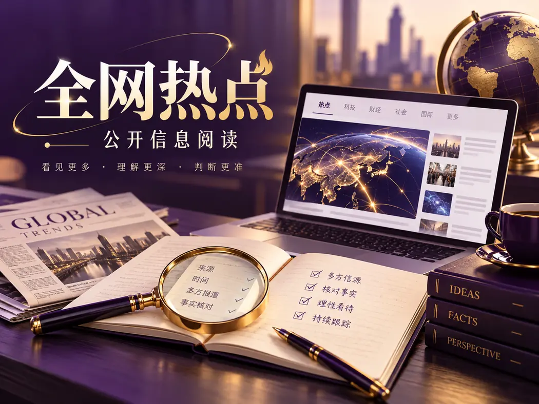 资讯来源与核验线索的抽象画面